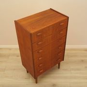 Teak chest of drawers, Danish design, 1970s, made in Denmark