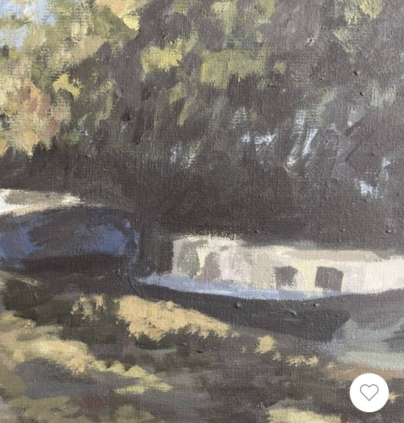 Barge on the banks of the Saône