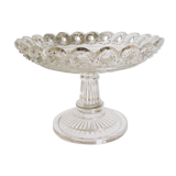 Cup on foot openwork chiseled glass