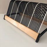 Plattofix record stand, vinyl record holder, plattofix germany, black white