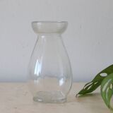 Jacynth vase in molded glass, vintage