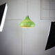Italian mid-century green glass pendant lamp