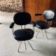 Set of 2 old hairdresser's chairs