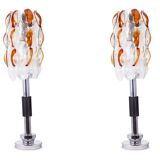 Mazzega. Pair of floor lamps. 1970s.