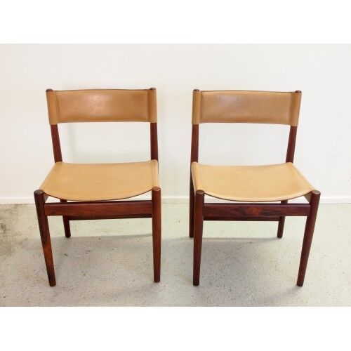 Set of 4 chairs Kurt Ostervig for Sibast Furniture rosewood