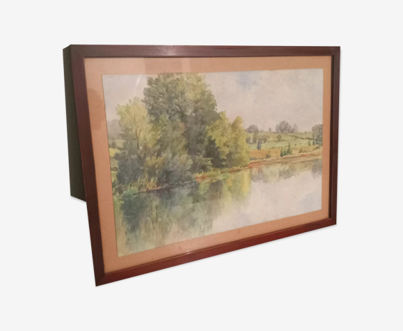 Tableau ancien-paysage