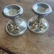 2 silver-plated candlesticks
