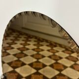 Vintage beveled smoked mirror