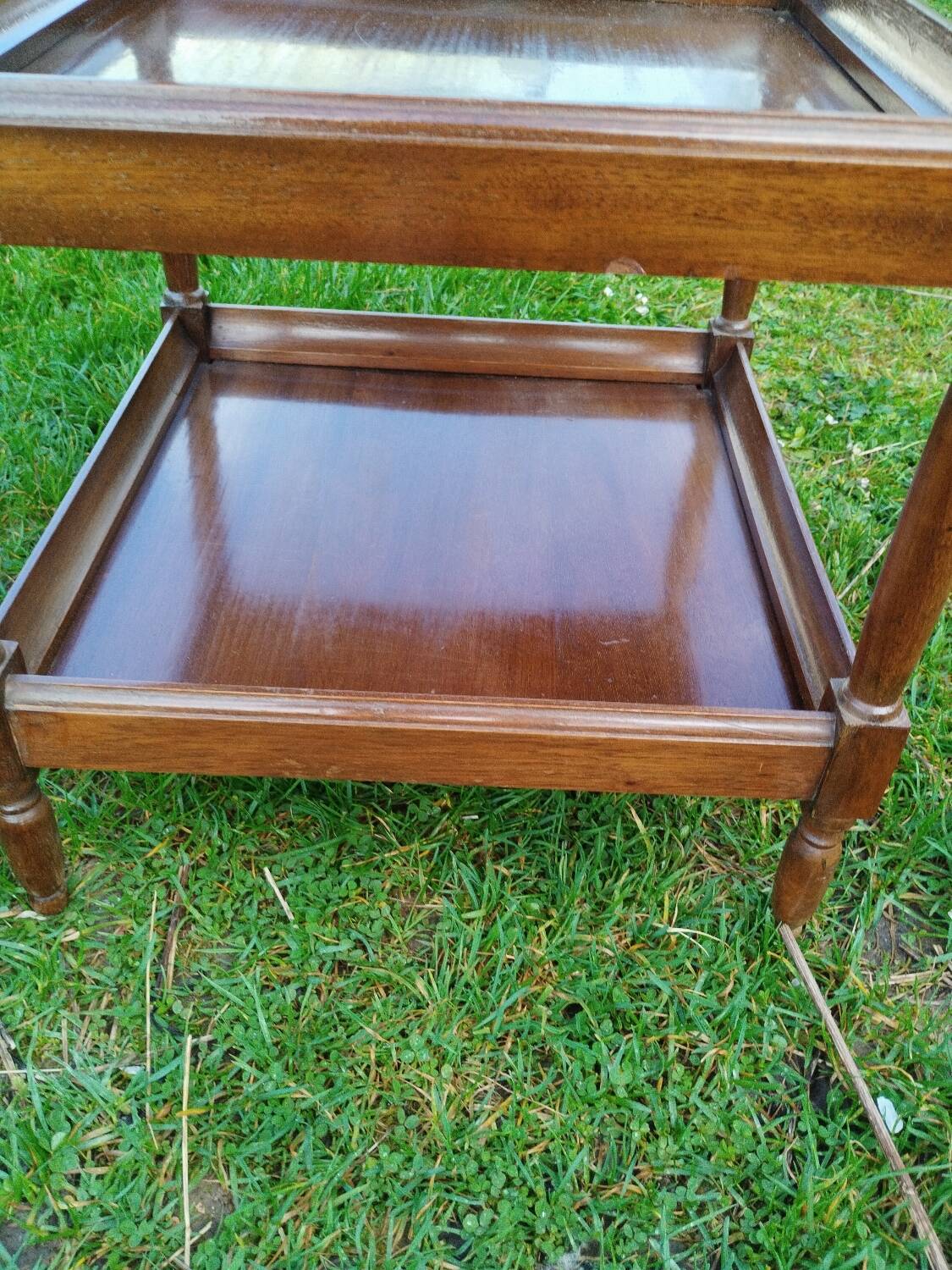 Meuble rafraîchissoir ancien avec plateau marbre