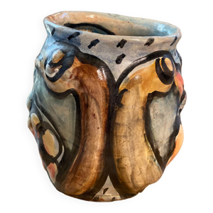 Vase toucan artiste contemporaine