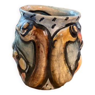Vase toucan artiste contemporaine