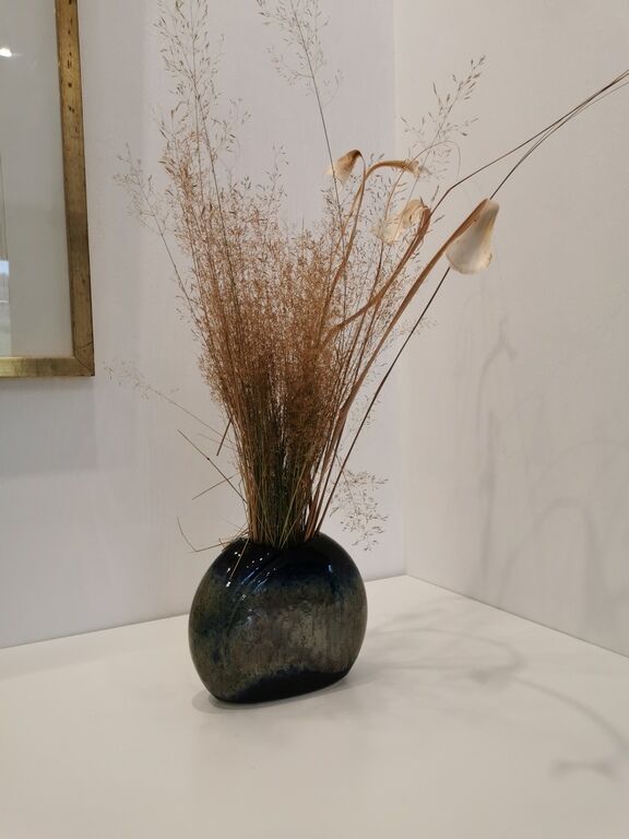 Vase West Germany BAY, 70s glazed ceramic
