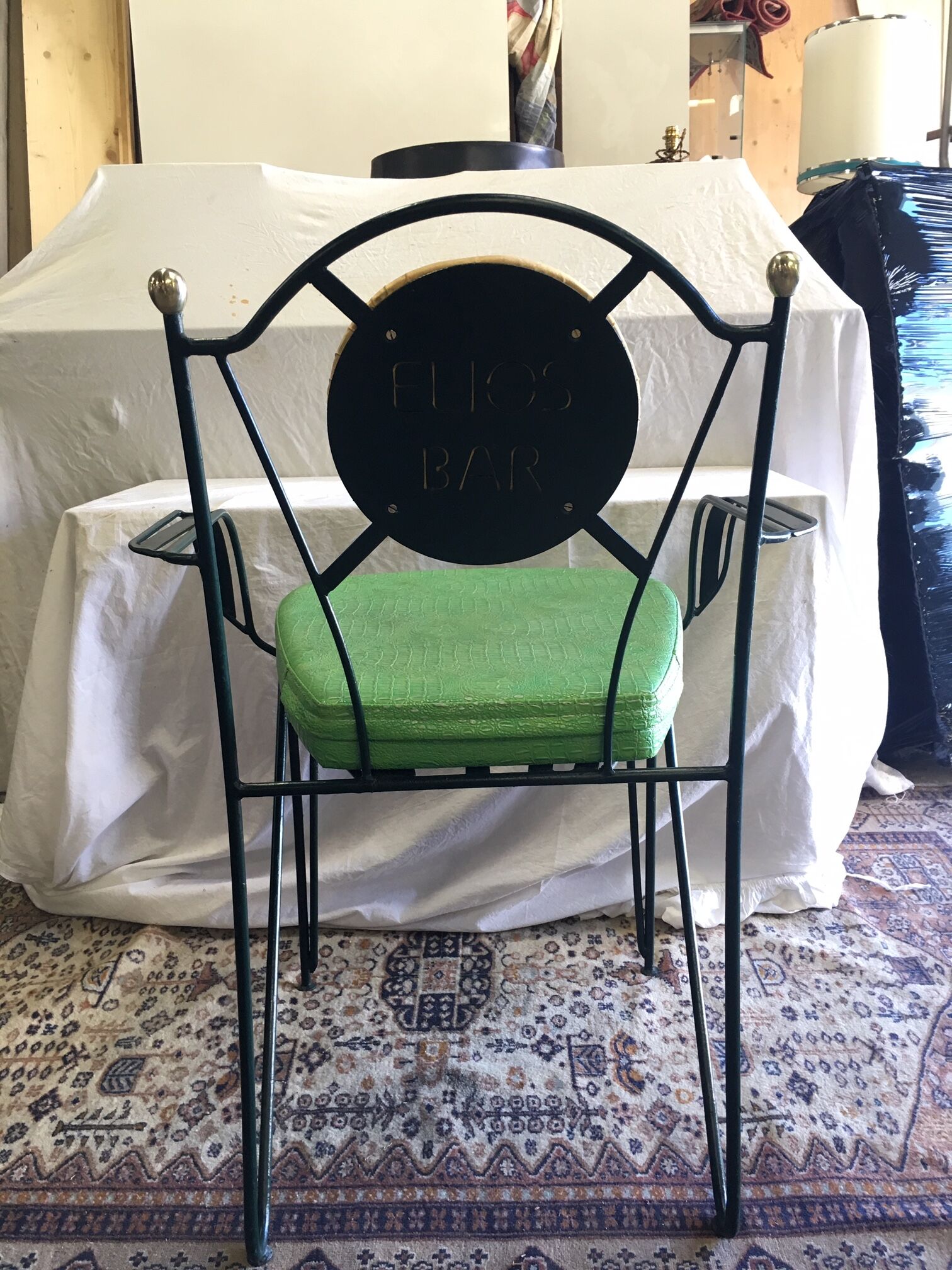 Suite of 6 bar chairs from the 50s and 60s