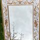 Antique mirror with parecloses and eglomised glass 18th century style