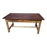Restored solid oak farmhouse table
