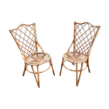 Pair of rattan chairs
