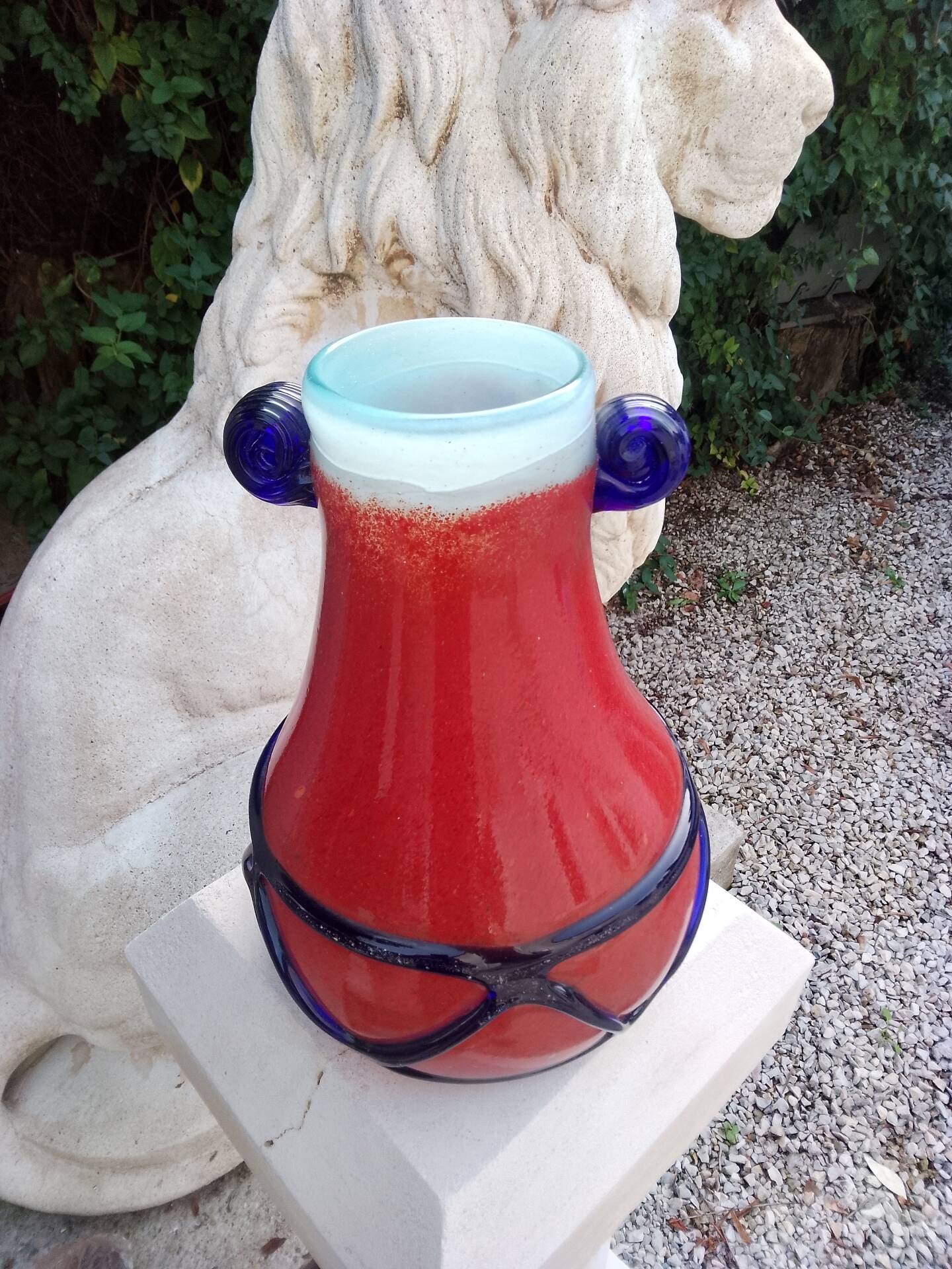 Murano Seguso Moretti Barovier excavation vase