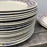 20 flat plates Rayures Badonviller