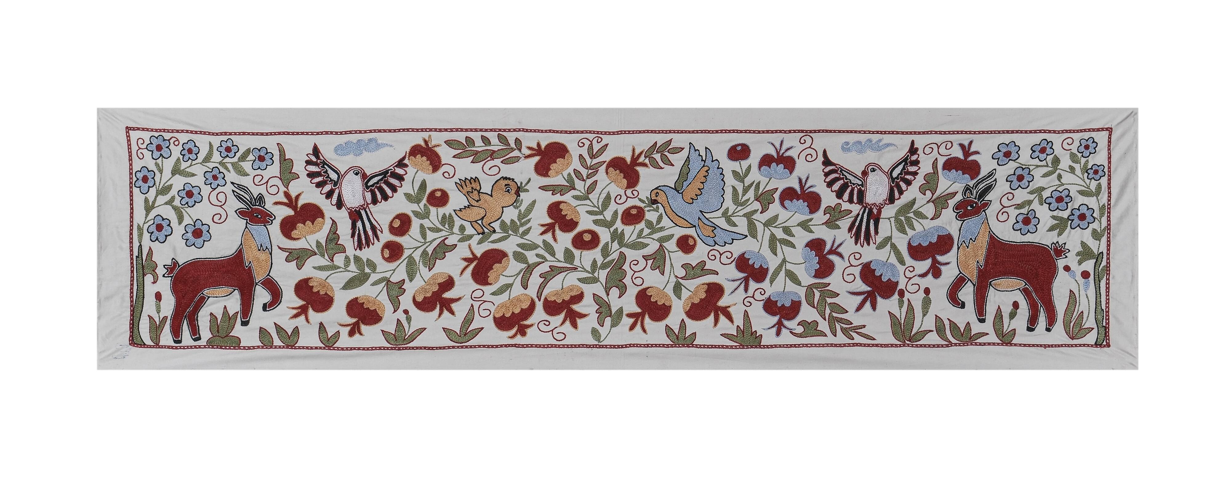 Hand knotted rug, vintage turkish rug 51x187 cm