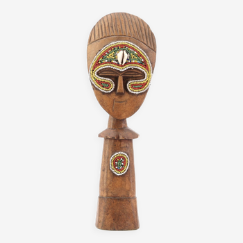 Ashanti African wooden statuette, 80s