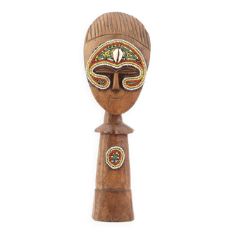 Ashanti African wooden statuette, 80s