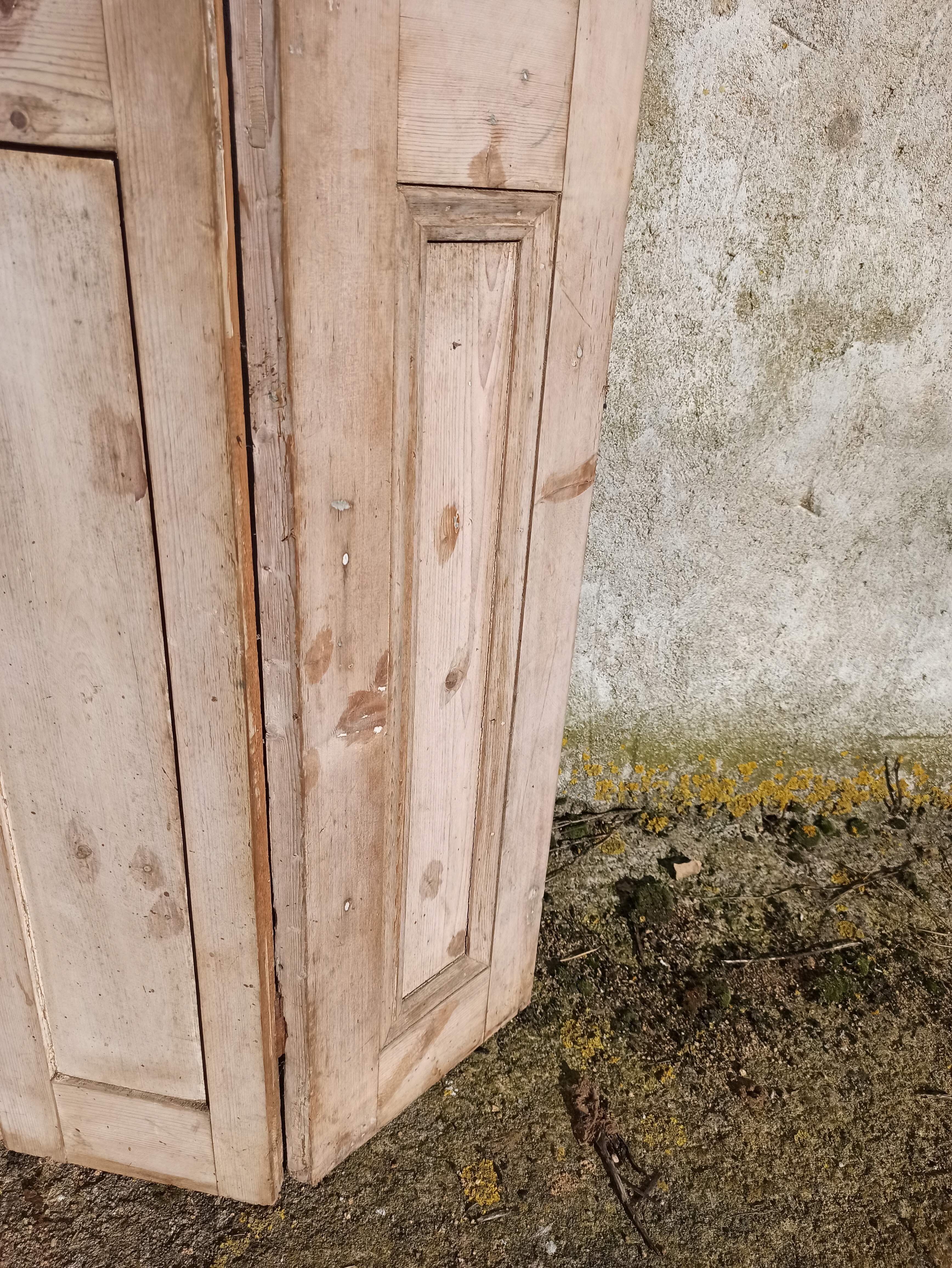 Old trio of wooden screen doors