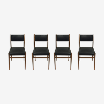 Série de 4 chaises années 60