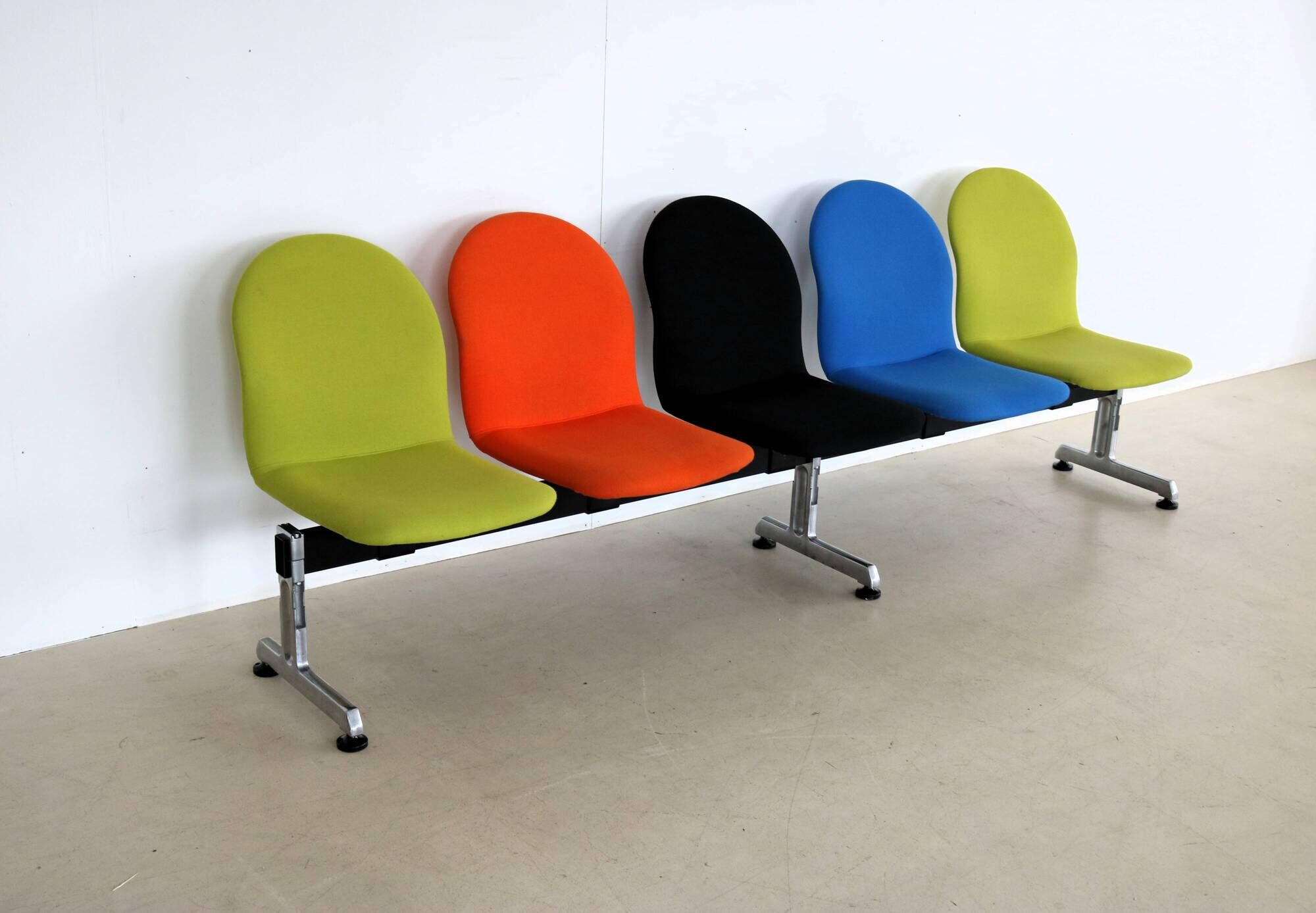 Banc Salle D'attente 3 Places Avec Accoudoirs - Acier Robuste, Pour Bureau, Hôpital, Aéroport - 175 Cm