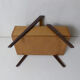 Worker wooden box vintage quilt compass feet