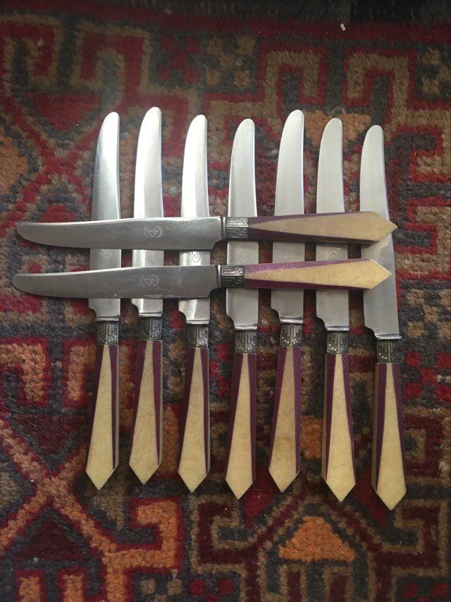 Art Deco style table knives