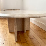 Italian travertine coffee table