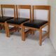 Lot de six chaises en bois