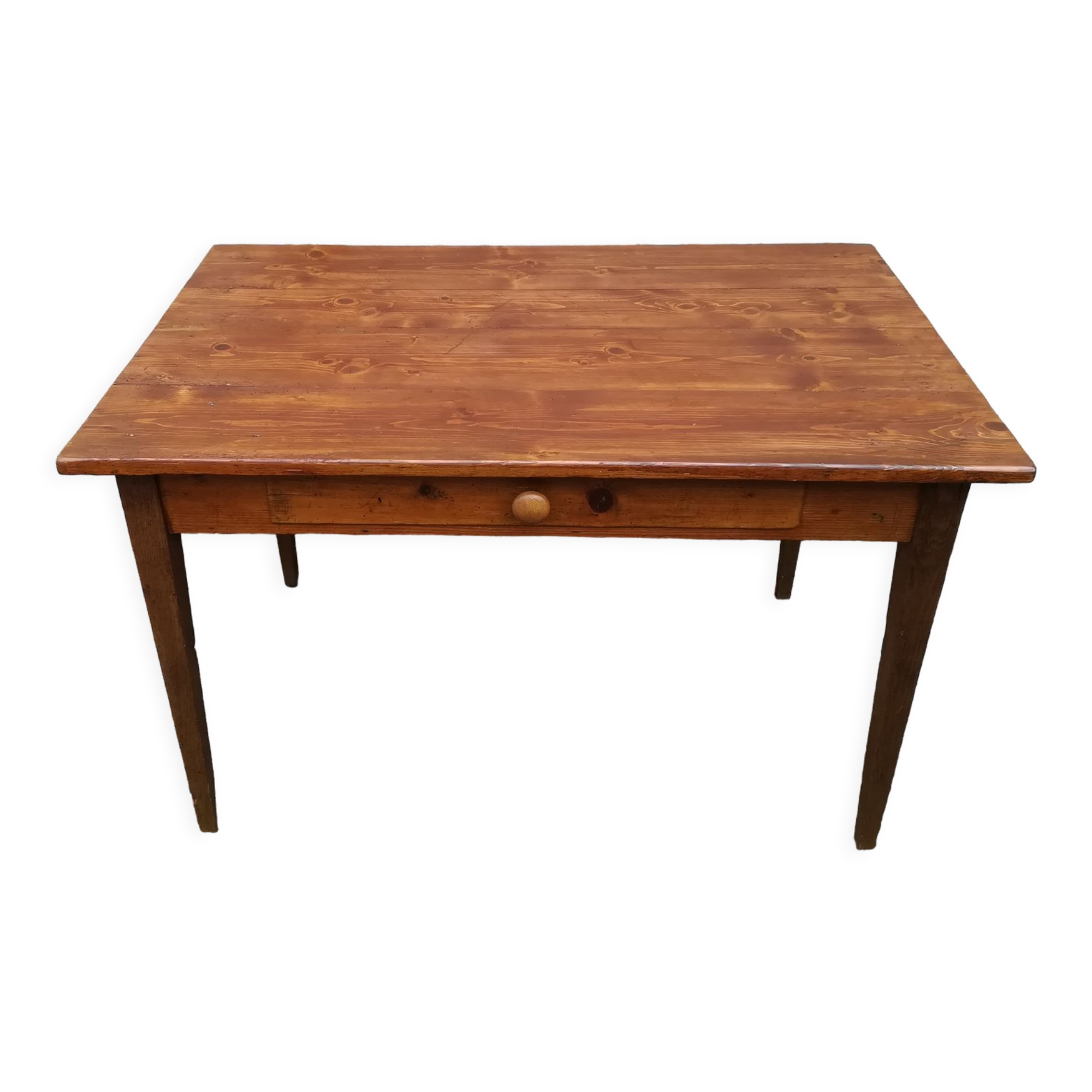 Farm table with drawer