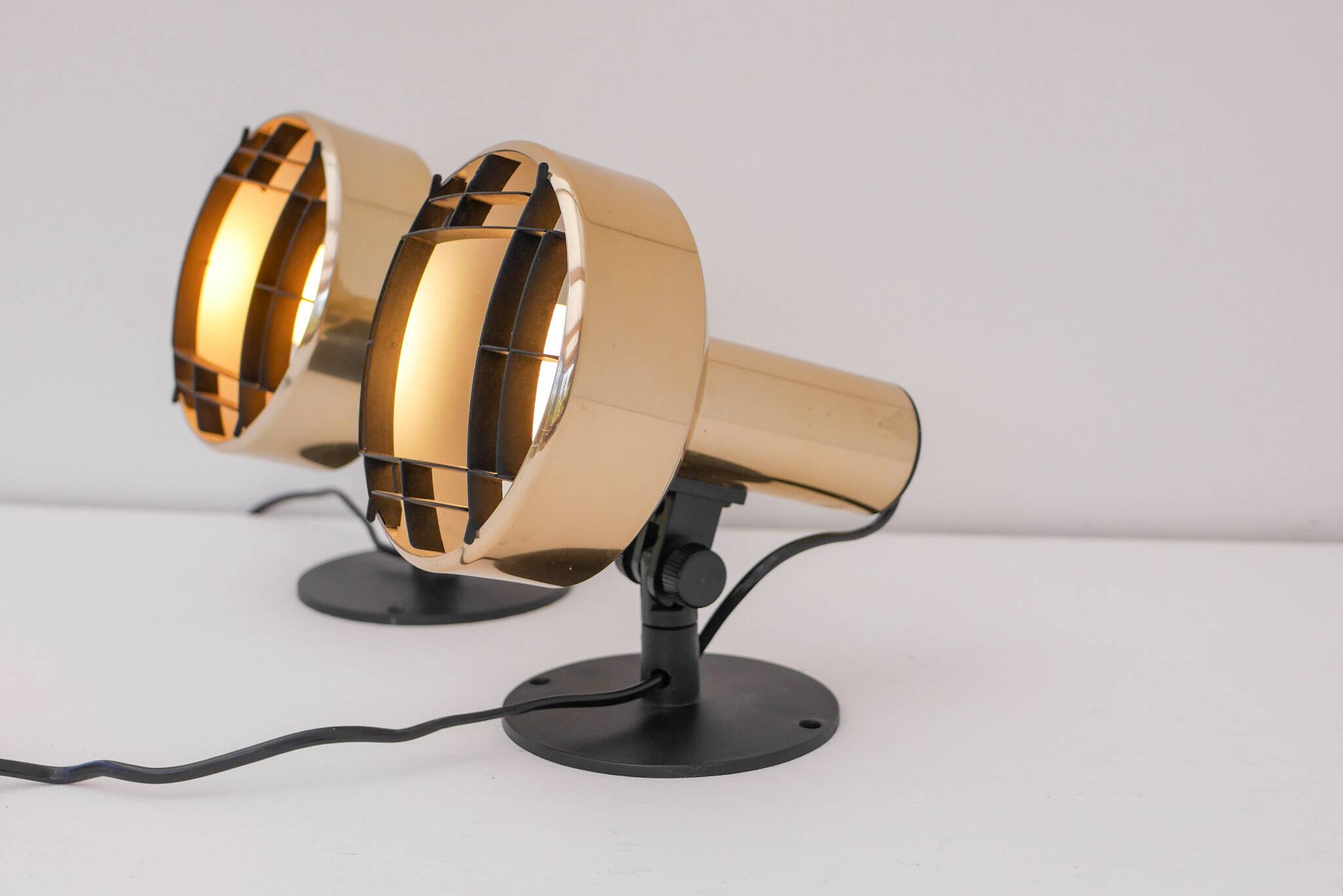 Vintage IKEA Golden wall Sconces, Swedish modern design