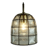 Lampe suspendue Glashütte Limbourg, années 1960-1970, suspension en verre, modèle 4184