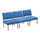 Vintage blue 3-seater sofa/set of 3 armchairs from the 1970s