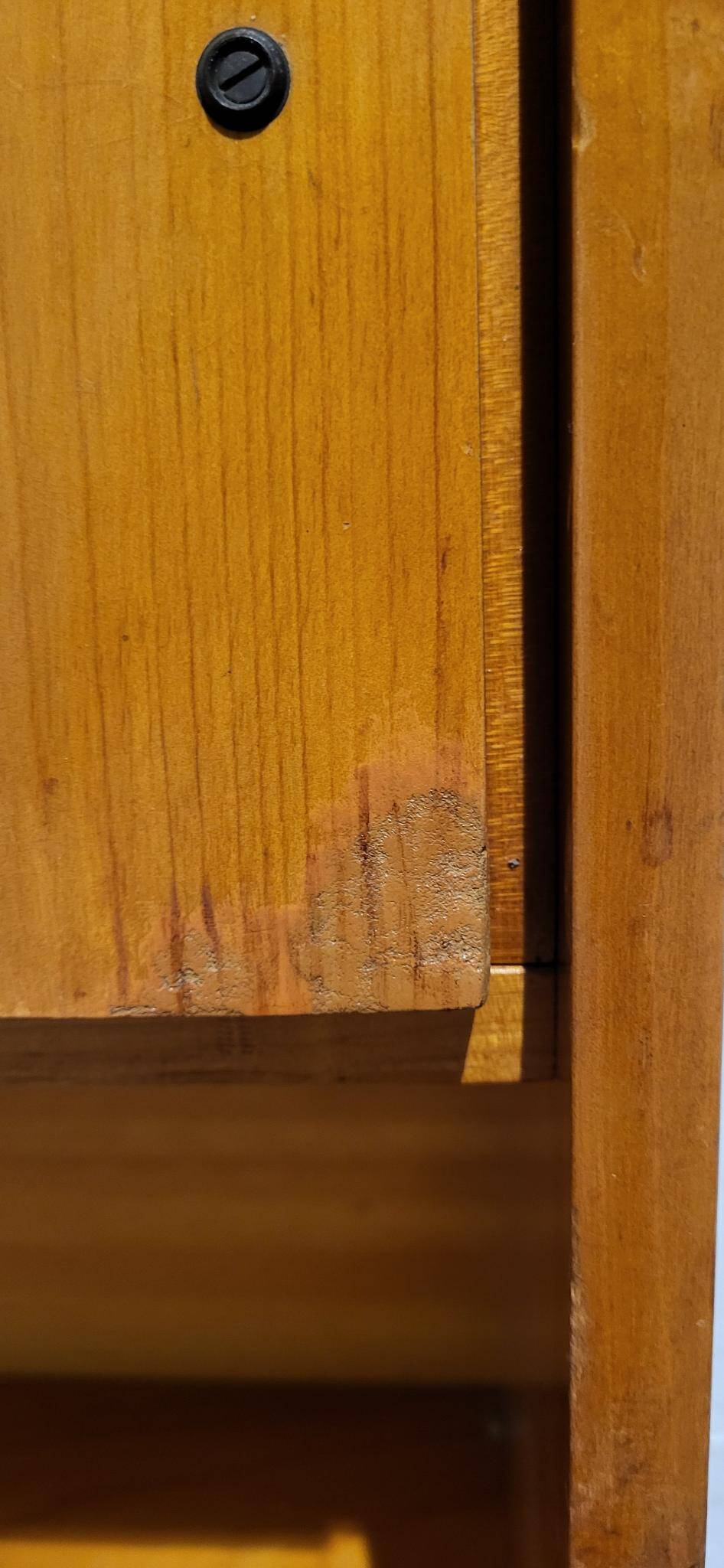 Vintage secretaire with bookcase, 1950s