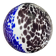 Blue and Black Murrine Sphere Pendant in Glass