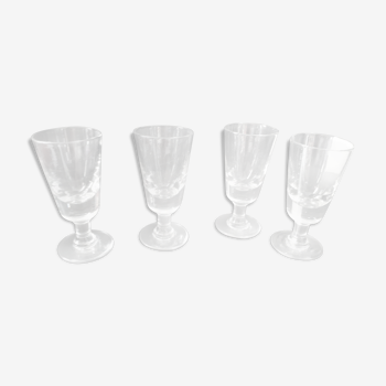 4 verres à absinthe anciens