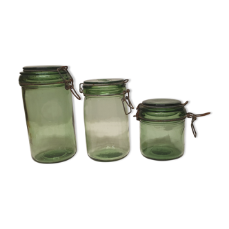 Lot of 3 old jars