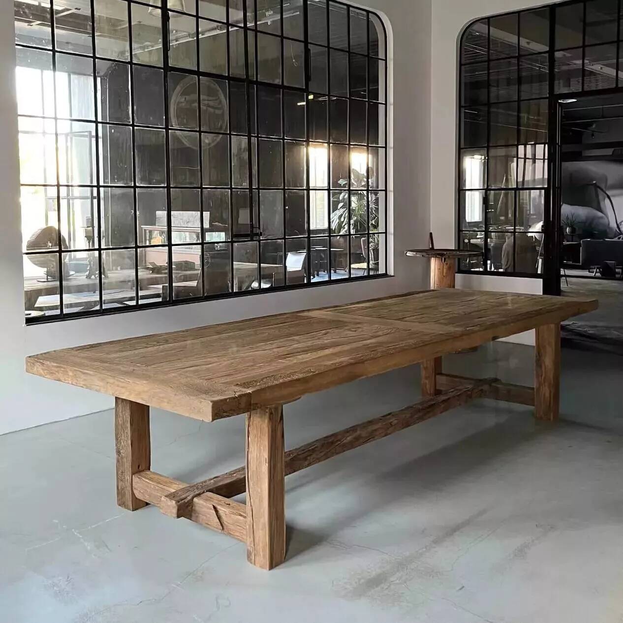 Kingstone Farmhouse Table in Solid Antique Oak - 300 cm long