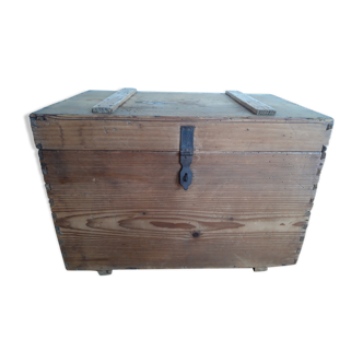 Old solid pine chest