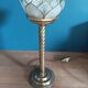 Bedside lamp flower lotus mother-of-pearl base brass