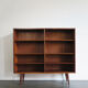 Poul Hundevad scandinavian rosewood bookcase, 1960s