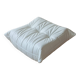 Togo pouf in white leather by Michel Ducaroy for Ligne Roset