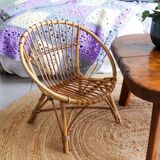 Small rattan armchair for children