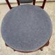 Metallic burgundy bistro chair for restaurants and communities with gray fabric