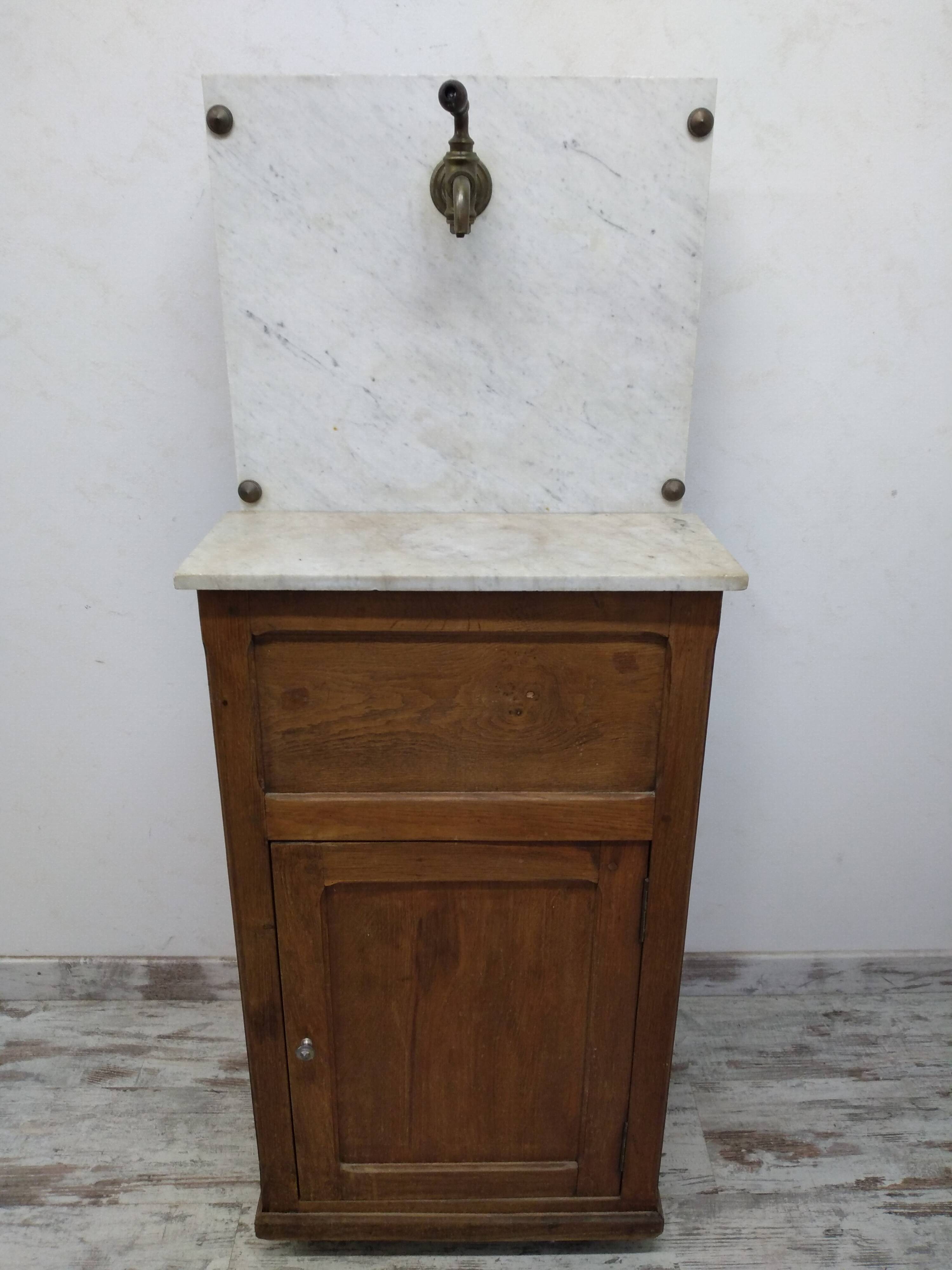 Bathroom furniture with marble