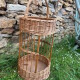 Vintage wicker aperitif basket