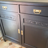 Art-deco period oak commodus